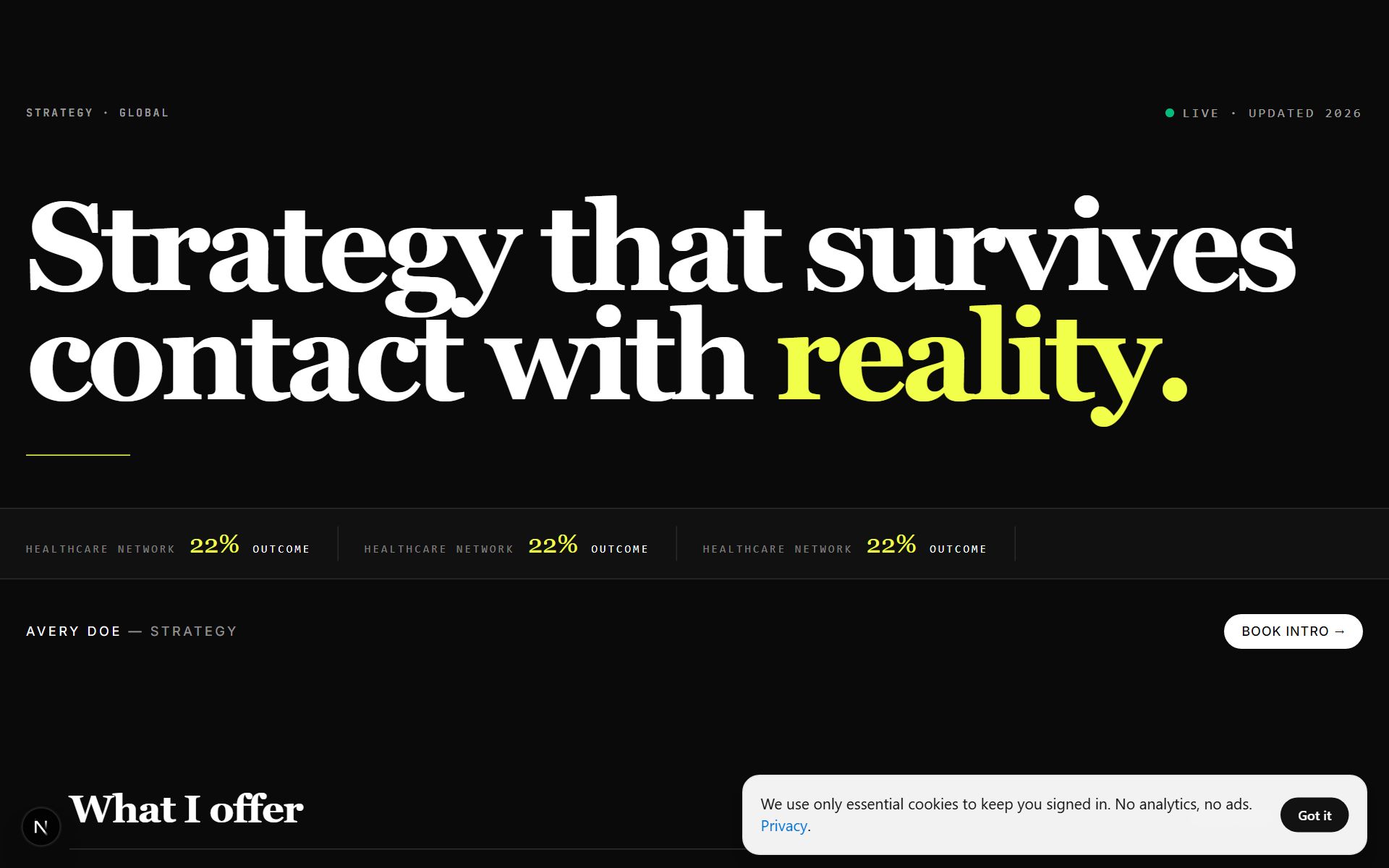 Consulting — Growth Operator