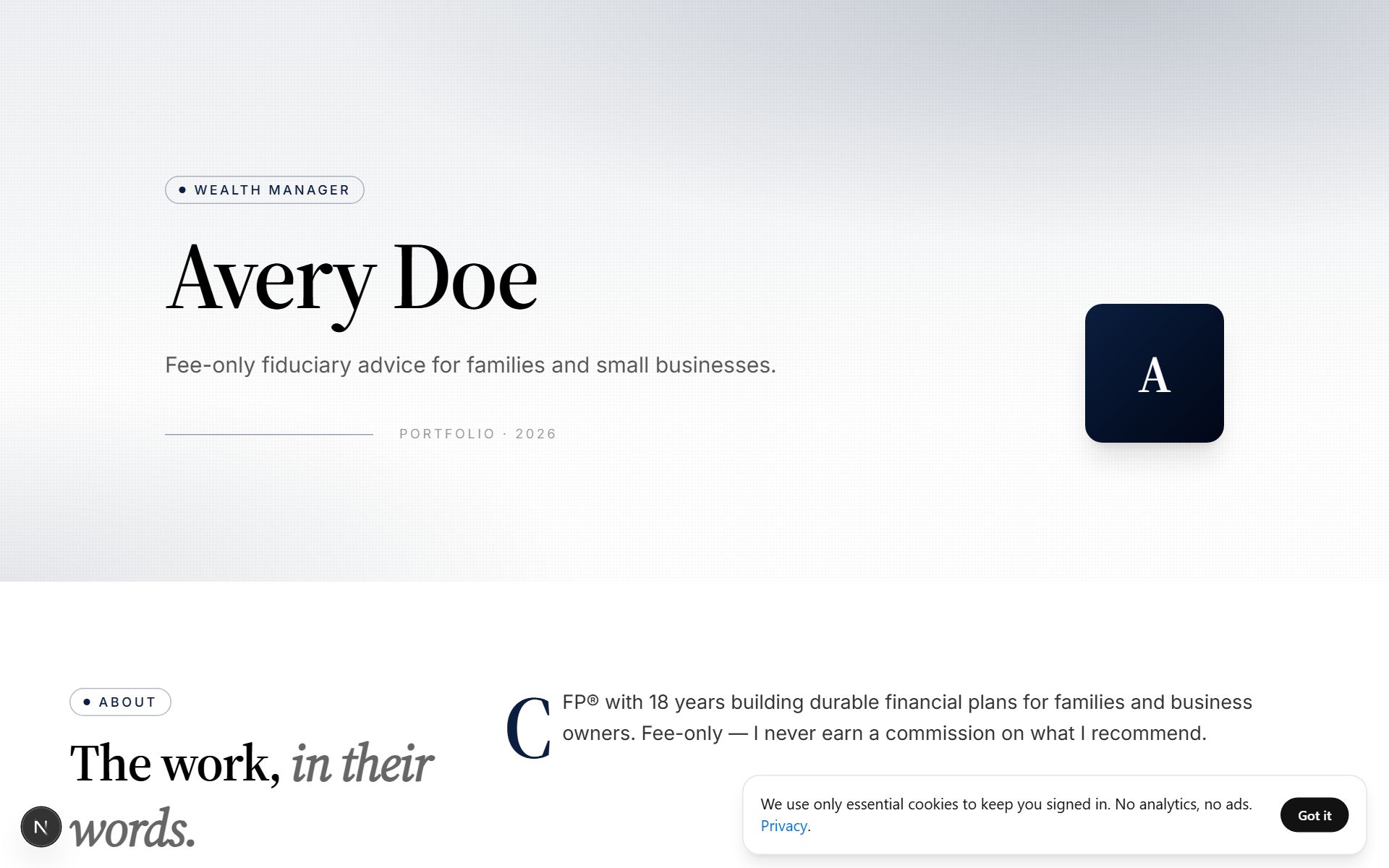 Finance — Trust Navy